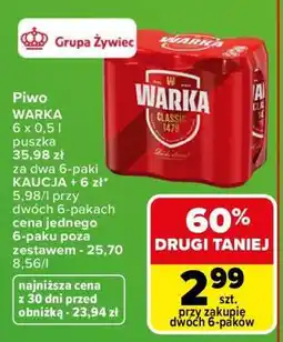 Carrefour Piwo Warka oferta