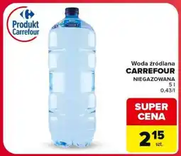 Carrefour Woda źródlana CARREFOUR oferta
