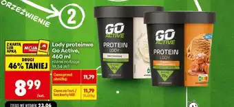 Biedronka Lody proteinowe Go Active, 460 ml oferta