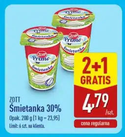 ALDI ZOTT Śmietanka 30% oferta