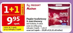 Auchan Papier toaletowy 4-warstwowy oferta