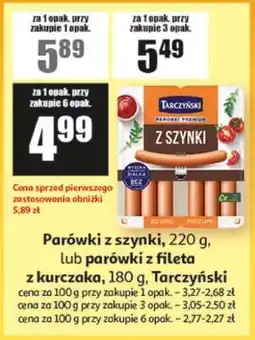 Auchan Parówki z szynki oferta
