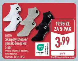 ALDI LOTTO Skarpety sneaker damskie/męskie, 5 par oferta