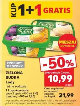 Kaufland Zielona Budka Lody różne rodzaje oferta