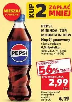 Kaufland PEPSI, MIRINDA, 7UP, MOUNTAIN DEW Napój gazowany oferta