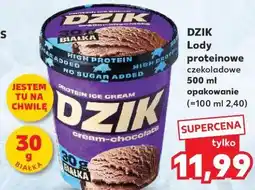 Kaufland DZIK Lody proteinowe czekoladowe oferta