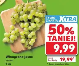 Kaufland Winogrona jasne luzem oferta