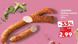 Kaufland KABANOS Kiełbasa wiejska pieczona oferta