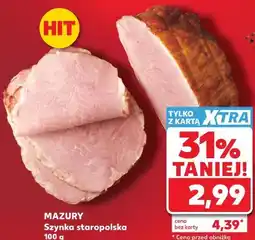 Kaufland MAZURY Szynka staropolska oferta