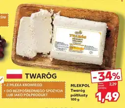 Kaufland Mlekpol Twaróg półtłusty oferta