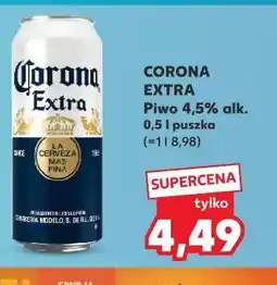Kaufland Corona Extra Piwo 4,5% alk oferta