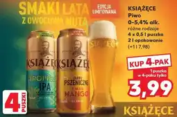 Kaufland Książęce Piwo 0-5,4% alk. różne rodzaje oferta