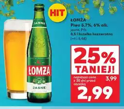 Kaufland Łomża Piwo 5,7%, 6% alk. jasne, Pils oferta