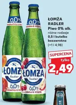 Kaufland Łomża Radler Piwo 0% alk oferta