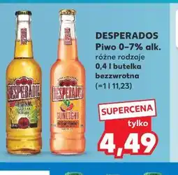 Kaufland Desperados Piwo 0-7% alk. różne rodzaje oferta