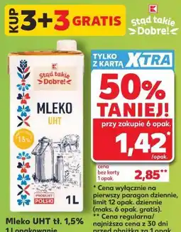 Kaufland Stąd takie Dobre! Mleko UHT tł. 1,5% oferta