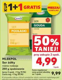 Kaufland Mlekpol Ser żółty różne rodzaje oferta