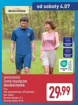 ALDI ADVENTURIDGE Szorty turystyczne damskie/męskie oferta