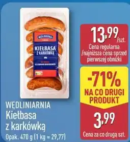 ALDI WĘDLINIARNIA Kiełbasa z karkówką oferta