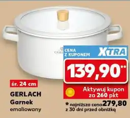 Kaufland GERLACH Garnek emaliowany śr. 24 cm oferta