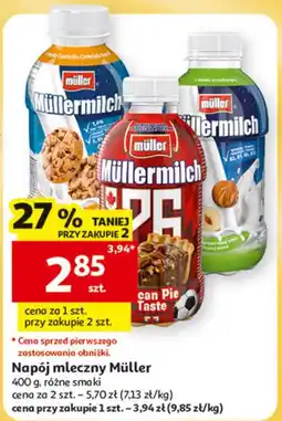 Auchan Napój mleczny czekoladowo-orzechowy Mullermilch oferta