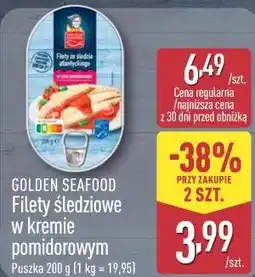 ALDI Golden Seafood Filety śledziowe w kremie pomidorowym oferta