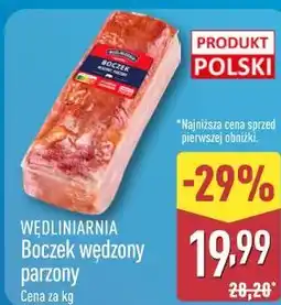 ALDI WĘDLINIARNIA Boczek wędzony parzony oferta