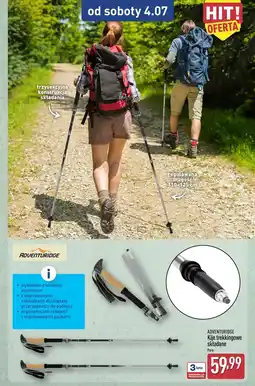 ALDI ADVENTURIDGE Kije trekkingowe składane oferta
