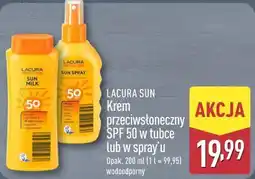 ALDI LACURA SUN Krem przeciwsłoneczny SPF 50 w tubce lub w spray'u oferta