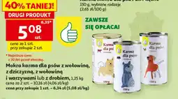 Auchan Karma dla psów z drobiem Podniesiony Kciuk oferta