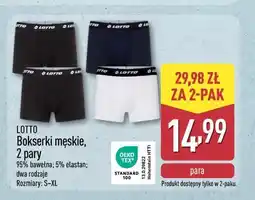 ALDI LOTTO Bokserki męskie, 2 pary oferta