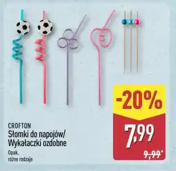 ALDI CROFTON Słomki do napojów/ Wykałaczki ozdobne oferta