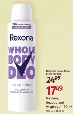 Rossmann Rexona, dezodorant w sprayu oferta