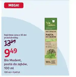 Rossmann Bio Madent, pasta do zębów oferta