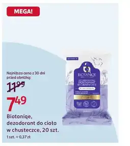 Rossmann Biotaniqe, dezodorant do ciała w chusteczce oferta