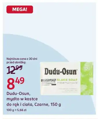 Rossmann Dudu-Osun, mydło w kostce do rąk i ciała, Czarne oferta