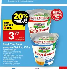 Twój Market Serek Twój Smak puszysty naturalny Piątnica oferta