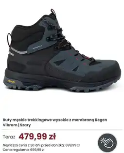 Regatta Buty męskie trekkingowe wysokie z membraną Regen Vibram Szary oferta