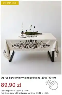 Medicine Obrus bawełniany z nadrukiem 120x180 cm oferta