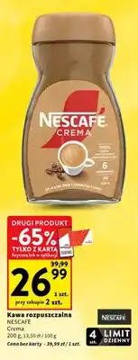 Intermarche Kawa rozpuszczalna Nescafe Crema oferta