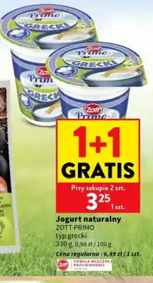 Intermarche Jogurt naturalny Zott Primo typ grecki oferta