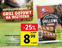 Intermarche Kiełbaski grillowe z indyka Indykpol oferta