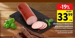 Intermarche Kiełbasa krakowska pieczona wędzona Prosto z Wędliniarni oferta