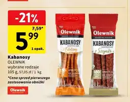 Intermarche Kabanosy wieprzowe z filetem Olewnik oferta