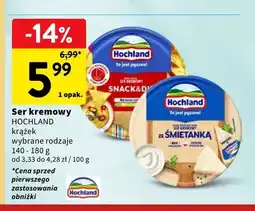 Intermarche Ser kremowy Hochland ze Śmietanką krążek oferta