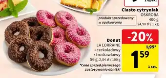 Intermarche Donut czekoladowy La Lorraine oferta