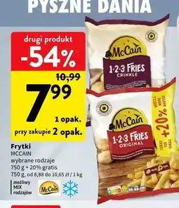 Intermarche Frytki karbowane McCain 1-2-3 Fries Crinkle oferta