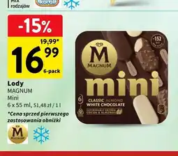 Intermarche Lody Magnum Mini Classic Almond White Chocolate 6-pak oferta