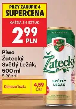 Biedronka Piwo Žatecký Světlý Ležák oferta