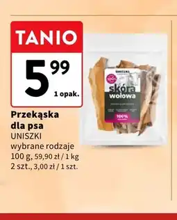 Intermarche Przekąska dla psa Uniszki skóra wołowa oferta